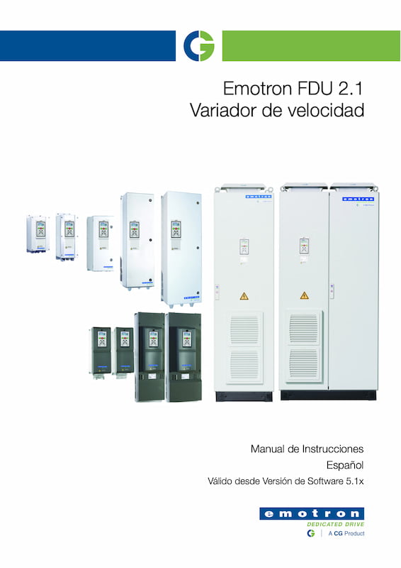 Manual de instrucciones variador emotron FDU