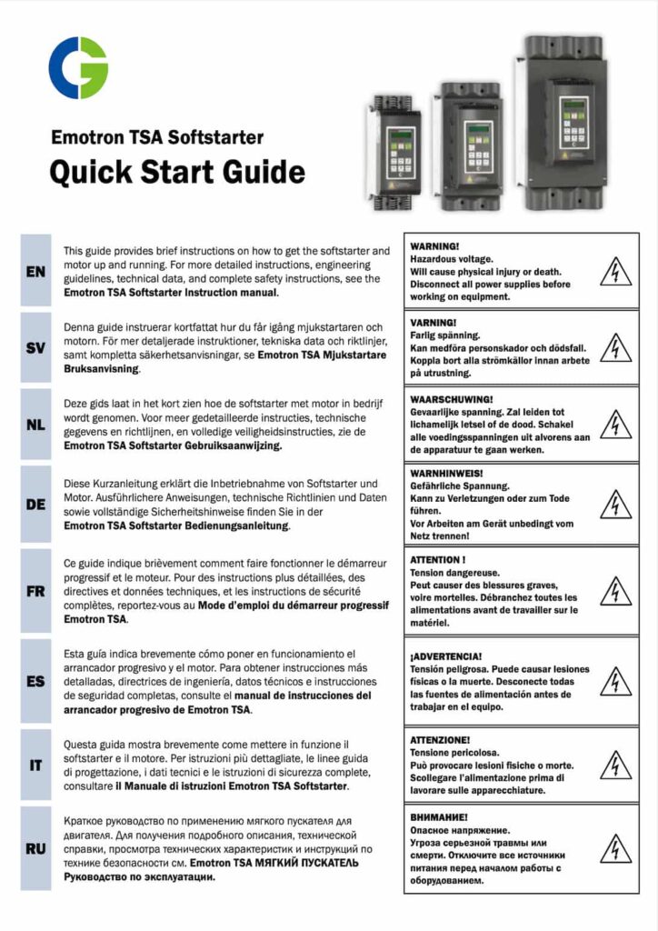 Configuración Emotron TSA